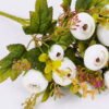 Artificial Flower 18*29CM Camellia bush*5 GS-59220001-W1