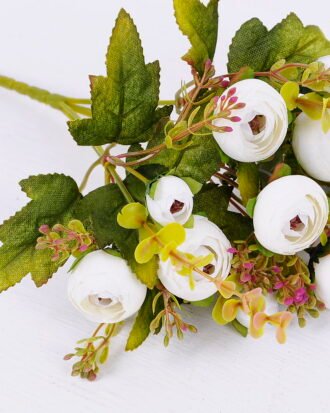 Artificial Flower 18*29CM Camellia bush*5 GS-59220001-W1