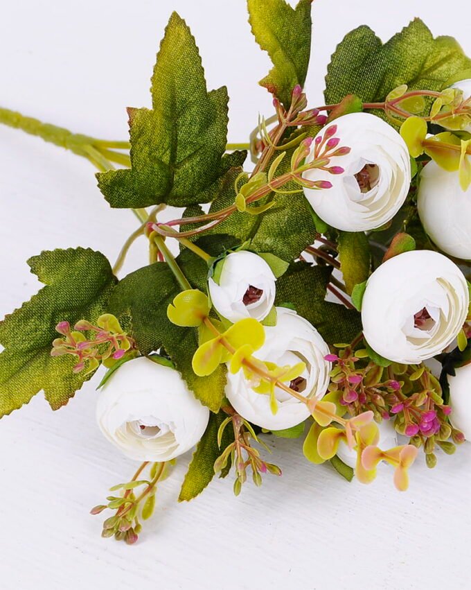 Artificial Flower 18*29CM Camellia bush*5 GS-59220001-W1