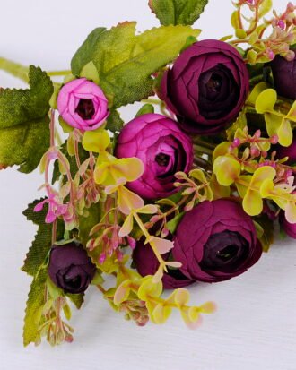 Artificial Flower 18*29CM Camellia bush*5 GS-59220001-Z1