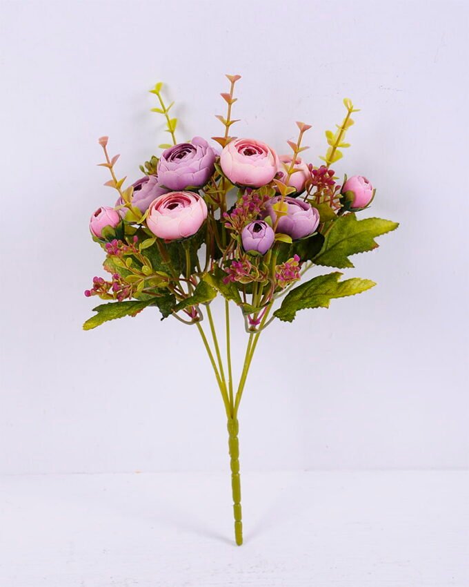 Artificial Flower 18*29CM Camellia bush*5 GS-59220001-Z2