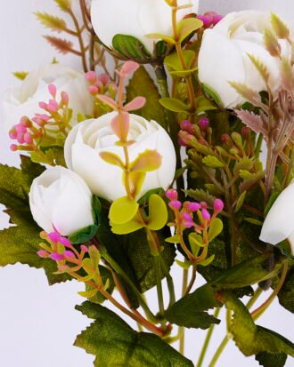 Artificial Flower 17*30CM Camellia bush*5 GS-59220002-W1