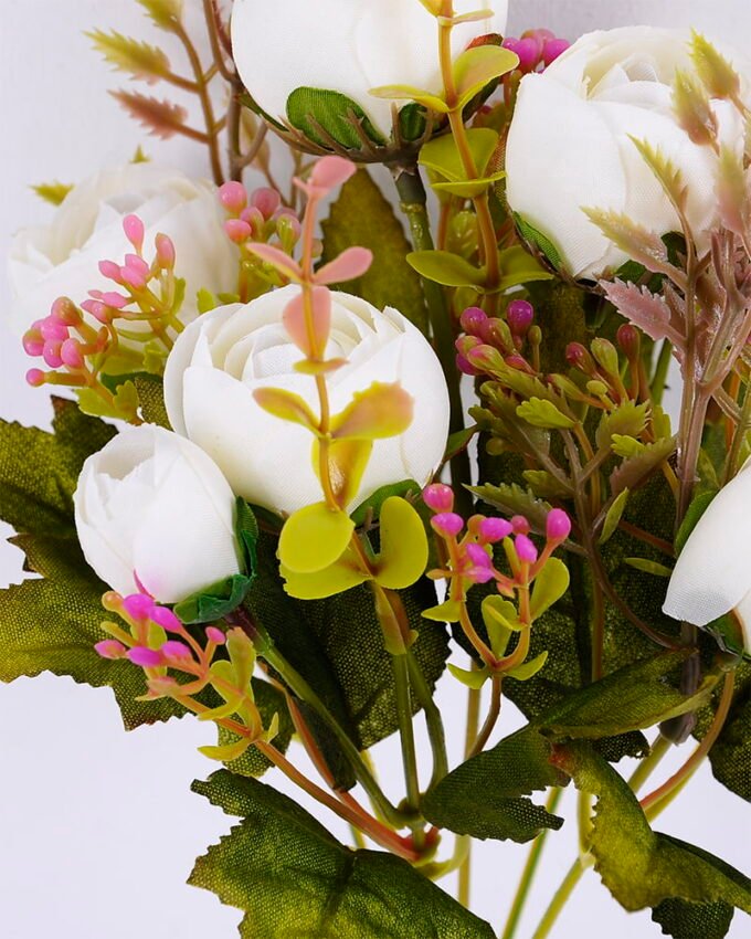 Artificial Flower 17*30CM Camellia bush*5 GS-59220002-W1