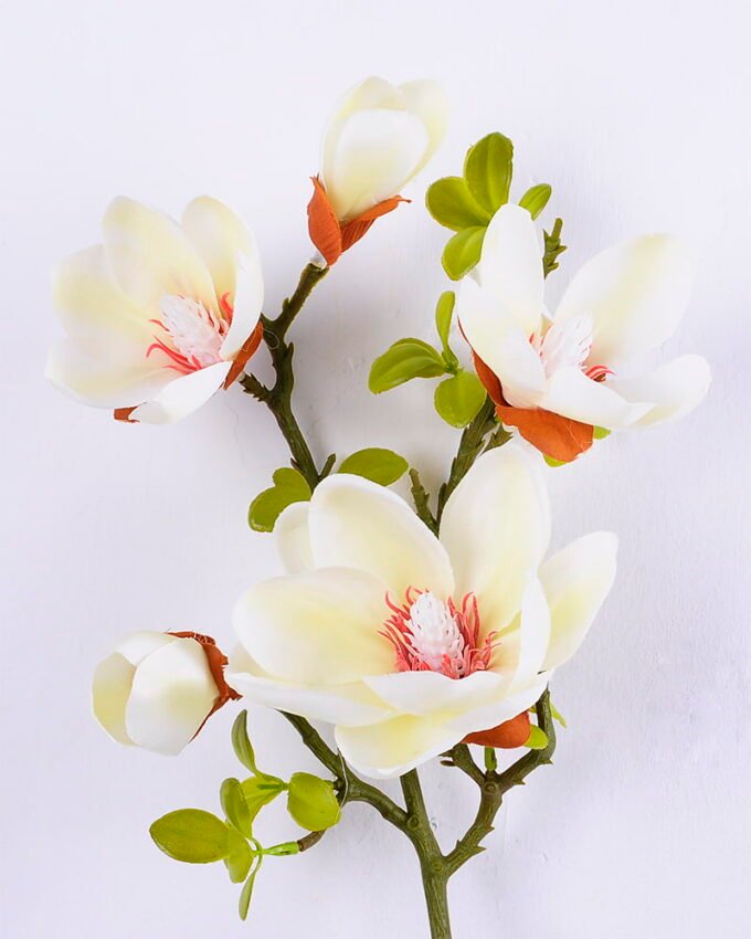 Artificial Flower 19*84CM Mangnolia Spray*5 GS-05520052-W1