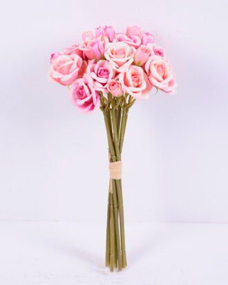Artificial Flower 15*30CM Mini rose bouquet*9 GS-59220010-P2