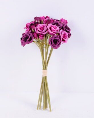 Artificial Flower 15*30CM Mini rose bouquet*9 GS-59220010-Z1