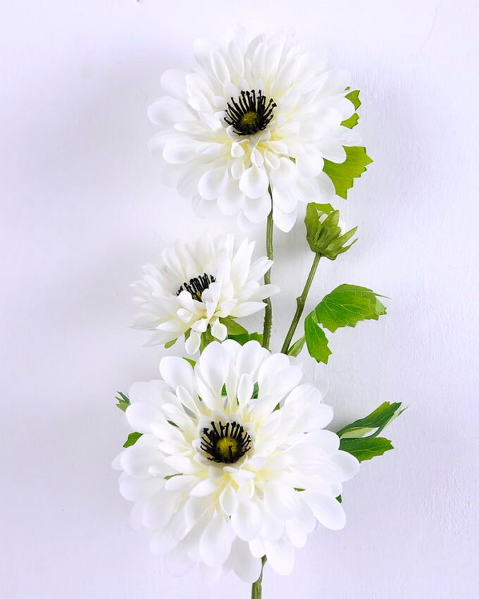 Artificial Flower 18*78CM Mum Spray*3 GS-128J20007-W1 2 Artificial Flower 18*78CM Mum Spray*3 GS-128J20007-W1