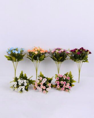 Artificial Flower 18*29CM Rose bush*5 GS-59220005