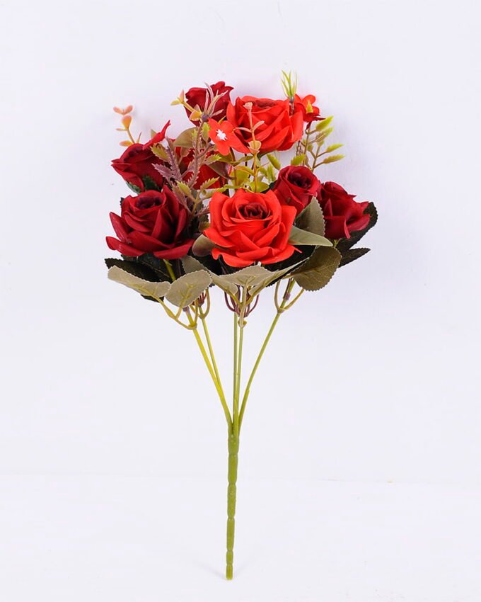 Artificial Flower 17*30CM Rose bush*5 GS-59220006-R1