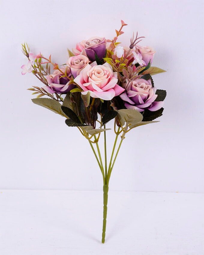 Artificial Flower 17*30CM Rose bush*5 GS-59220006-Z1