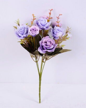 Artificial Flower 17*30CM Rose bush*5 GS-59220006-Z2