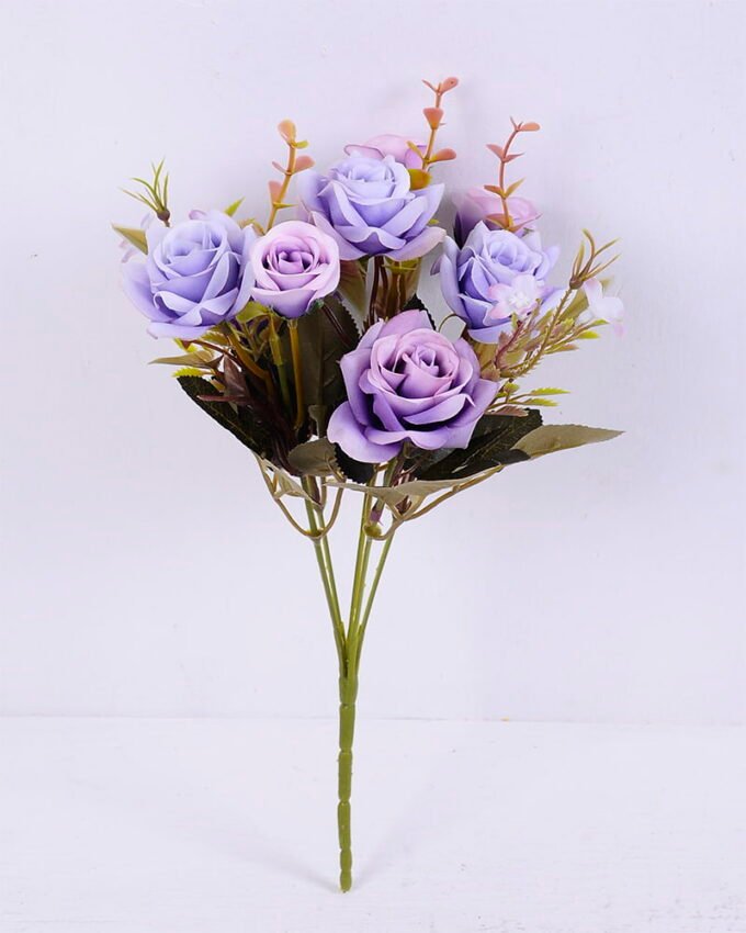 Artificial Flower 17*30CM Rose bush*5 GS-59220006-Z2