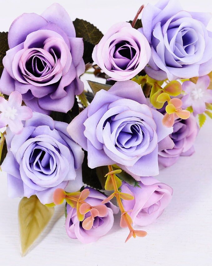 Artificial Flower 17*30CM Rose bush*5 GS-59220006-Z2