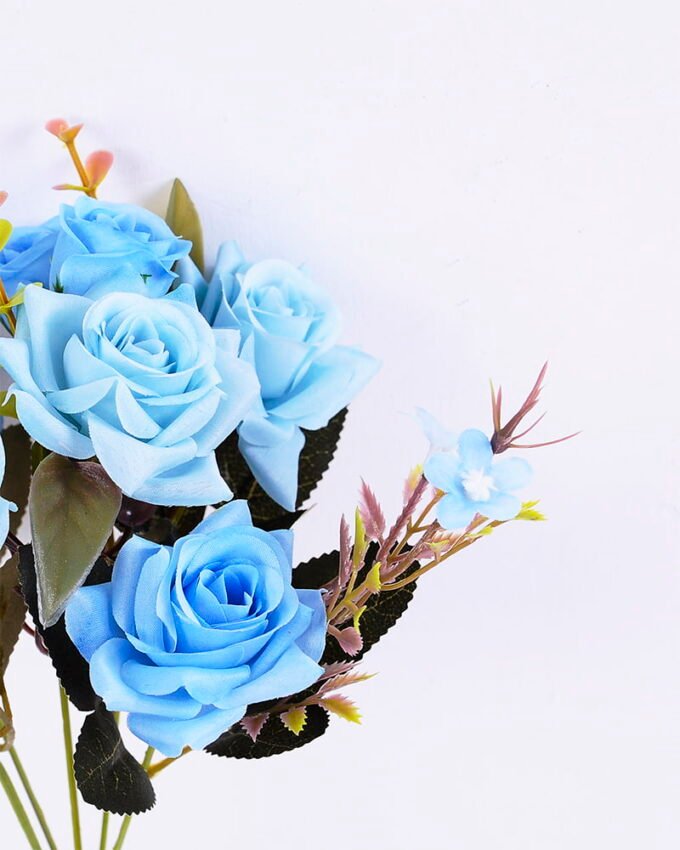 Artificial Flower 17*30CM Rose bush*5 GS-59220006