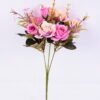Artificial Flower 17*30CM Rose bush*5 GS-59220006