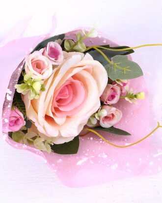 Artificial Flower 17*25CM Rose?with?paper?wrapped GS-59220012 Bouquet YeahFlower is one of Chinese leading OEM manufacturers and exporters , supplying the silk flowers, wholesale artificial trees Artificial Flower 17*25CM Rose?with?paper?wrapped GS-59220012