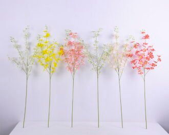 Artificial Flower 24*89CM Spring Flowers Spray*5 GS-128J20005-B1 Single Flowers YeahFlower is one of Chinese leading OEM manufacturers and exporters , supplying the silk flowers, wholesale artificial trees Artificial Flower 24*89CM Spring Flowers Spray*5 GS-128J20005-B1