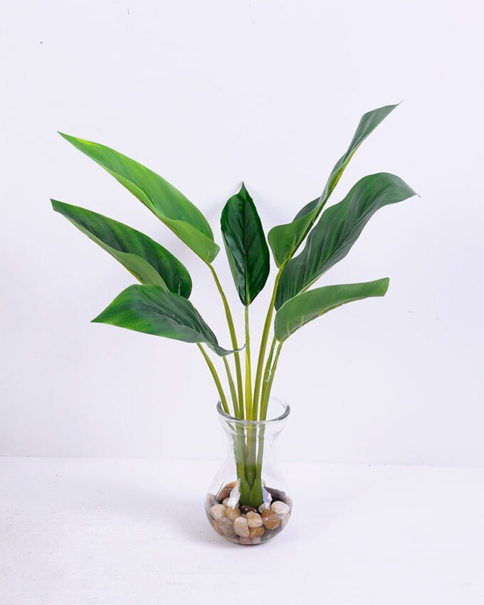 Artificial Plant 41*34*38CM Leaves*7 in glass pot GS-24520005