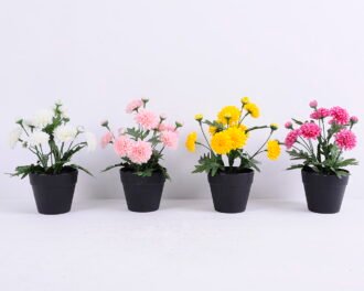 Artificial Flower 17*15*22cm Chrysanthemum in plastic pot GS-03320053-R1