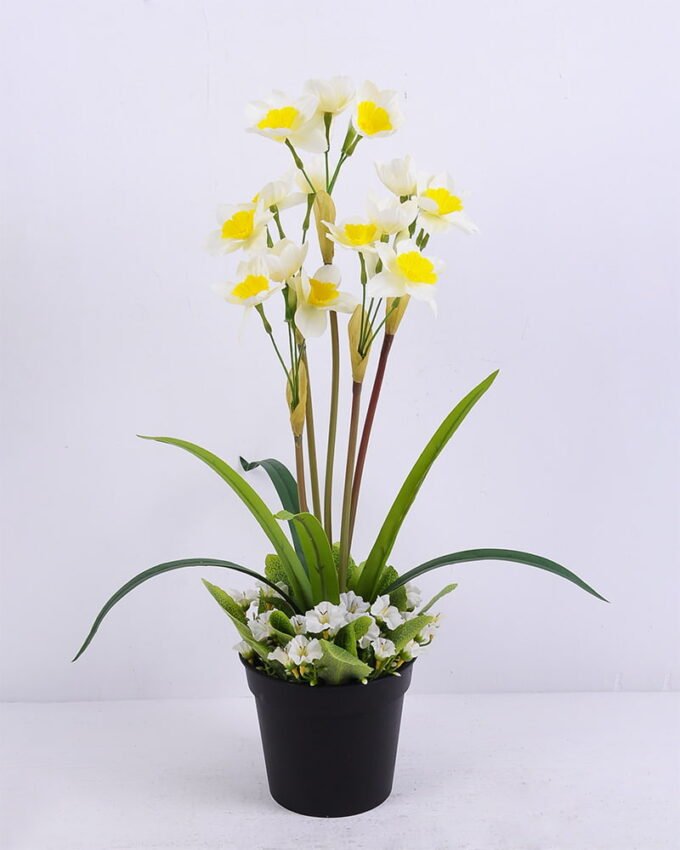 Artificial Flower 36*36*51cm Daffodil in plastic pot GS-03320075 1 Artificial Flower 36*36*51cm Daffodil in plastic pot GS-03320075
