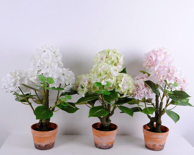 Artificial Flower 46*44*67CM Hydrange*5 in Terra-cotta effect plastic pot GS-15420024-G1 3 Artificial Flower 46*44*67CM Hydrange*5 in Terra-cotta effect plastic pot GS-15420024-G1