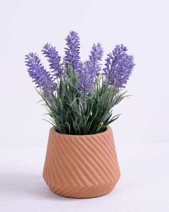 Artificial Flower 17*17*23.5cm Lavender in Cement Pot GS-03320049