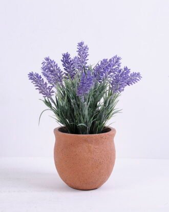 Artificial Flower 20*20*27cm Lavender in Cement pot GS-03320045