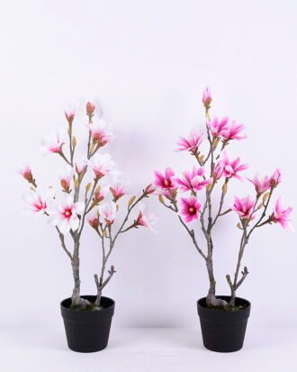 Artificial Flower 45*39*72CM Magnolia in plastic pot GS-15420020 Potted Flowers&Plants YeahFlower is one of Chinese leading OEM manufacturers and exporters , supplying the silk flowers, wholesale artificial trees Artificial Flower 45*39*72CM Magnolia in plastic pot GS-15420020