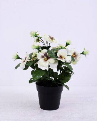 Artificial Flower 26*26*29cm Pansy in Plastic pot GS-03320078-W1