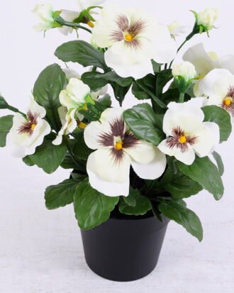 Artificial Flower 26*26*29cm Pansy in Plastic pot GS-03320078-W1