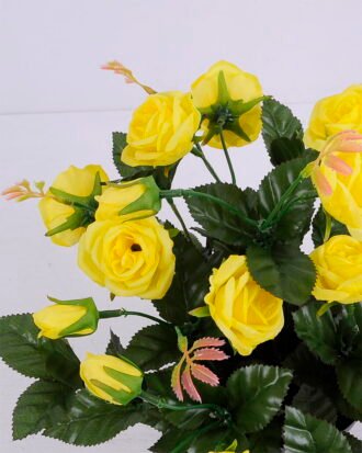 Artificial Flower 26*26*33cm Rose in Plastic pot GS-03320079-Y1