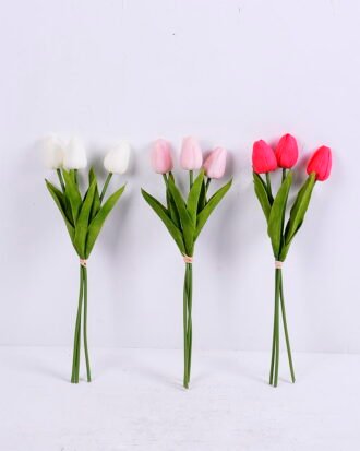 Artificial Flower 8*33CM Tulip Bouquet*3 GS-42820001