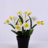 Artificial Flower 22*22*27cm daffodil in Plastic pot GS-03320090