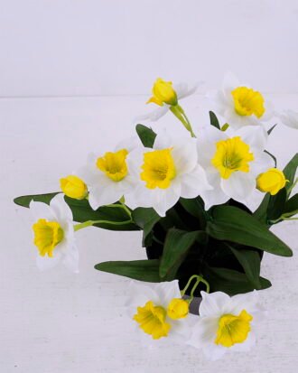Artificial Flower 22*22*27cm daffodil in Plastic pot GS-03320090 Potted Flowers&Plants YeahFlower is one of Chinese leading OEM manufacturers and exporters , supplying the silk flowers, wholesale artificial trees Artificial Flower 22*22*27cm daffodil in Plastic pot GS-03320090