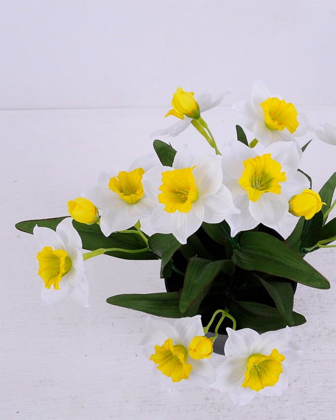 Artificial Flower 22*22*27cm daffodil in Plastic pot GS-03320090