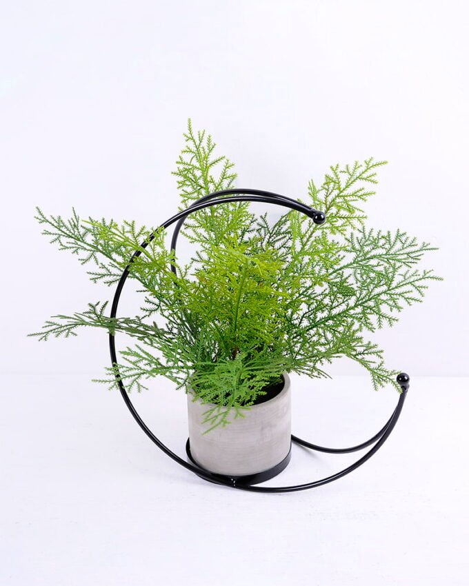 Artificial Plant 37*33*32CM Fern in iron pot with iron frame/outdoor GS-48120005