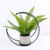 Artificial Plant 34*29*34CM Fern in iron pot with iron frame/outdoor GS-48120010