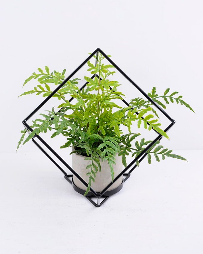 Artificial Plant 31*34*29.5CM Fern in iron pot with iron frame/outdoor GS-48120012