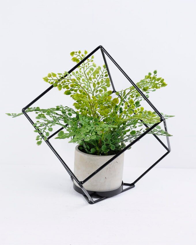 Artificial Plant 31*31*29.5CM Fern in iron pot with iron frame/outdoor GS-48120016