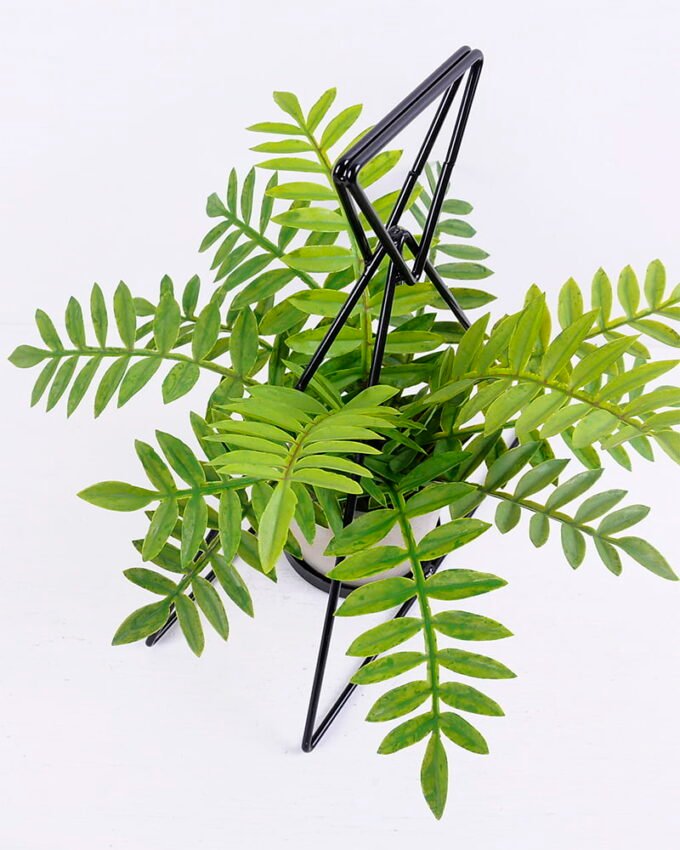 Artificial Plant 38*40*33CM Fern in iron pot with iron frame/outdoor GS-48120020