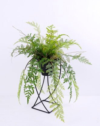 Artificial Plant 46*41*56CM Fern in plastic pot with iron frame/outdoor GS-48120023 Potted Flowers&Plants YeahFlower is one of Chinese leading OEM manufacturers and exporters , supplying the silk flowers, wholesale artificial trees Artificial Plant 46*41*56CM Fern in plastic pot with iron frame/outdoor GS-48120023