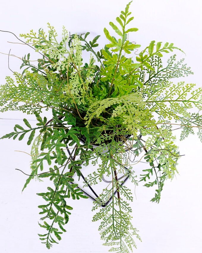 Artificial Plant 46*41*56CM Fern in plastic pot with iron frame/outdoor GS-48120023