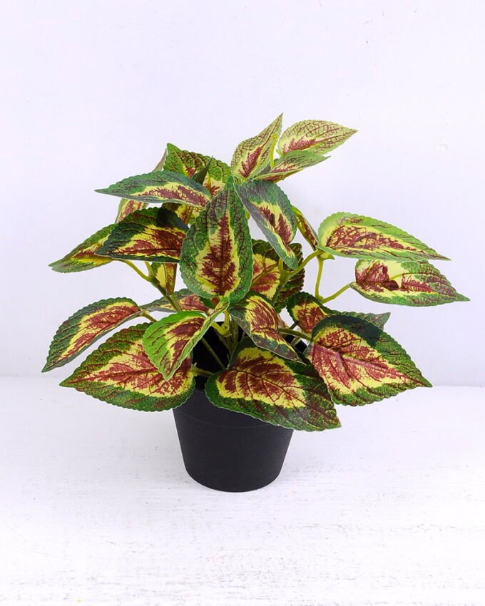 Artificial Plant 22*22*23cm Perilla leaf in plastic pot GS-03320058
