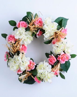 Artificial Plant 54*10*55CM Rose&Hydrange wreath GS-52720003