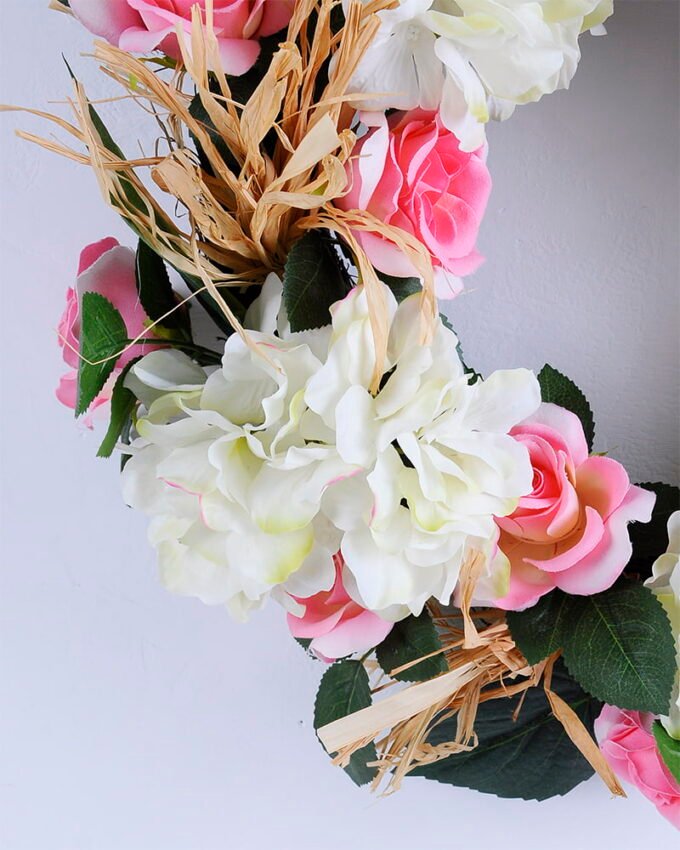 Artificial Plant 54*10*55CM Rose&Hydrange wreath GS-52720003