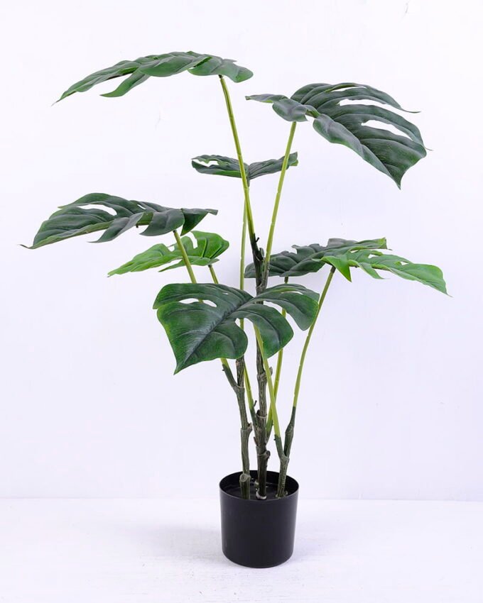 Artificial Tree 57*66*76CM Monstera leaf in plastic pot/lvs8 GS-46920001