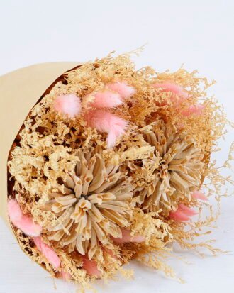 Dried Flowers 21*19*49cm Dried natural items bouquet with paper wrapped(115g/bouquet, H:50CM) GS-56620036