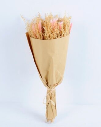 Dried Flowers 21*19*49cm Dried natural items bouquet with paper wrapped(115g/bouquet, H:50CM) GS-56620036