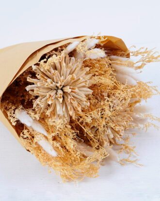 Dried Flowers 19.5*19.5*50cm Dried natural items bouquet with paper wrapped(115g/bouquet, H:50CM) GS-56620037