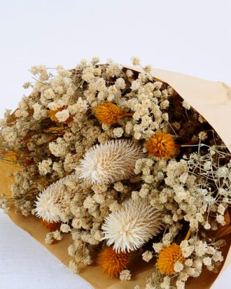 Dried Flowers 22*19*49cm Dried natural items bouquet with paper wrapped(90g/bouquet, H:50CM) GS-56620038